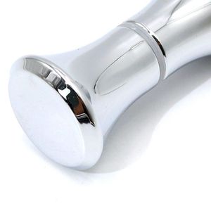 Manija de puerta de aleación de aluminio, diseño minimalista cromado para puerta de vidrio, control táctil de un solo orificio, ambidiestro - Product Image 1