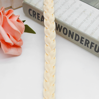 Bande de dentelle tressée de style bohème de 1,3 cm pour attaches de rideaux et projets de macramé DIY