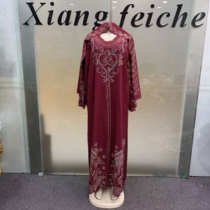 Nuevo Vestido Abaya Musulmán Africano Largo, Elegante y Tradicional, con Pedrería y Mangas Largas <span class=keywords><strong>para</strong></span> Mujer - Product Image 2