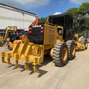 Niveleuse Caterpillar 140K d'occasion 100% originale en bon état, machine de construction routière avec pompe, composant principal, boîte de vitesses principale - Product Image 6