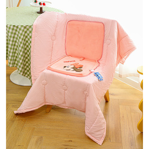 Stitch trẻ em tất cả các mùa hai-in-một sang trọng Đồ chơi giường làm mát Giường Bao gồm kem gối điều hòa không khí chăn chống bụi Mite - Product Image 3