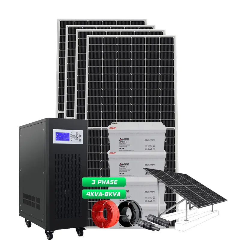 China Manufacturer pv construction 12KW solar system for car charger on grid solar system used in home warehouse