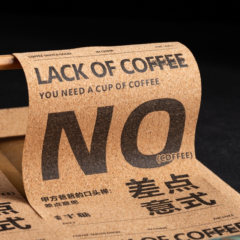 Matte Wood Texture Custom Printed Stickers