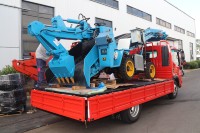 KAPURO MWB-50 Cargadora de correa de 4 ruedas Mucking Loader de alta eficiencia, 50 m³/h, para minería de pequeñas minas