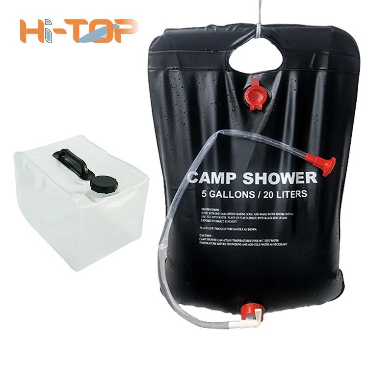 Сумка для воды Hitop на 10 литров, летняя сумка для душа на солнечной батарее, сумка для переноски воды на кемпинг