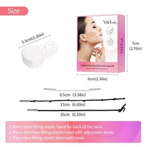 Juego de 40 Piezas de Cinta Adhesiva Impermeable para Lifting Facial, Lifting Instantáneo de Cara y Cuello, Cinta Adhesiva <span class=keywords><strong>Secreta</strong></span> para Lifting de Ojos y Bandas, Herramientas de Maquillaje Facial - Product Image 4