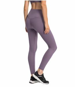 Lente En Zomer Nieuwe Eenvoudige Nude Feel Slim Fit Dunne Yoga Leggings Ingebouwde Heuptas Hoge Elastische Enkellange Broek Voor Dames - Product Image 5