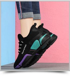 Zapatillas Deportivas Casuales Transpirables Blancas y Negras para Mujer, al por Mayor de Fábrica, Baratas, con Plataforma - Product Image 5