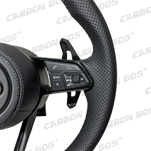 Volant en daim perforé de qualité supérieure pour <span class=keywords><strong>Audi</strong></span> R8 <span class=keywords><strong>RS</strong></span>, compatible avec <span class=keywords><strong>Audi</strong></span> R8 TT B8 B8.5 B9 R8 A3 A5 A6 A7, livraison directe - Product Image 2