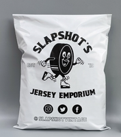 Sacs d'expédition en polyéthylène blanc écologiques, imperméables, avec logo imprimé sur mesure, épaisseur 0,12 mm, pour chaussures et chaussettes