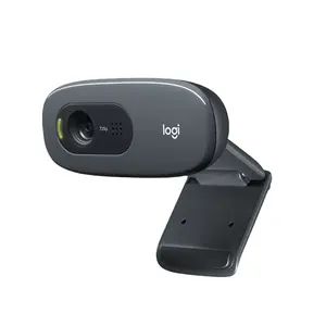 新しいオリジナルのLogitechC270HDビデオ通話720PC270i会議用ウェブカメラとマイクUSBミニオートフォーカスウェブカメラカメラ