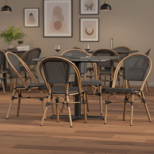 Silla de Jardín de Aluminio Fundido Colorida al por Mayor para Bodas y Decoración de Jardín, Silla de Café con Respaldo Alto - Product Image 1