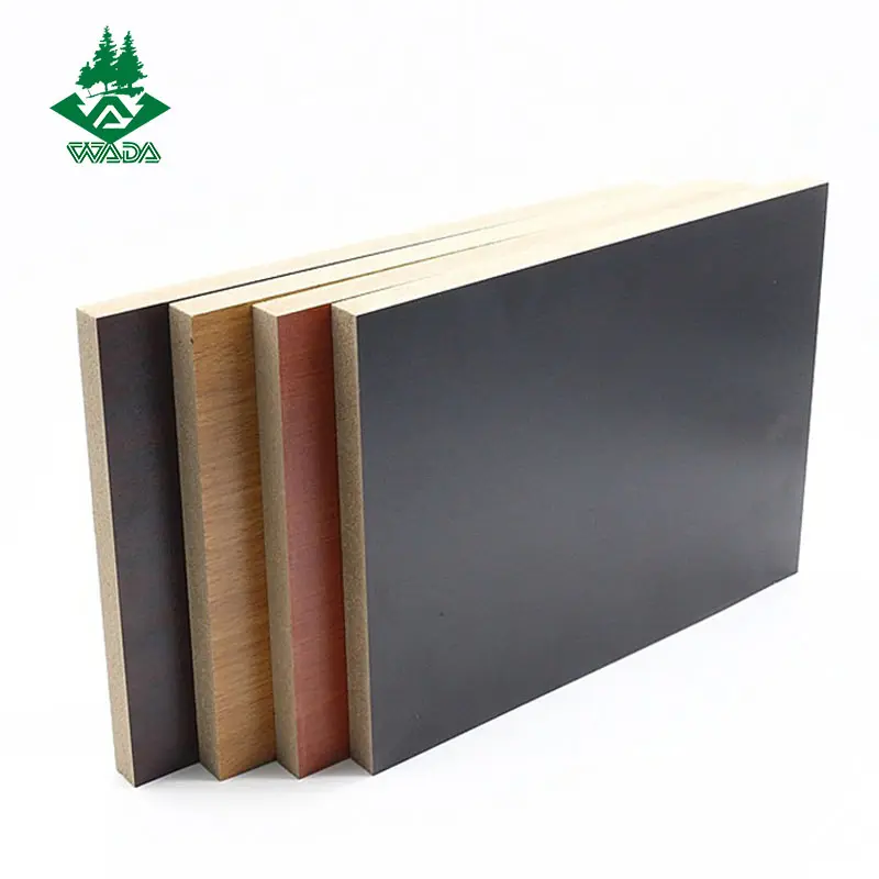 Atacado fábrica MDF preço laminado liso mdf placa MDF cru para móveis