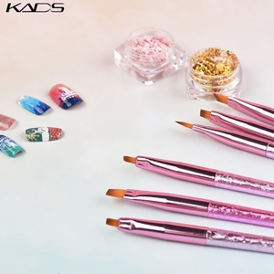 KADS – ensemble de pinceaux pour nail art en cristal dégradé rose, 9 pièces, en Nylon, pour dessin, gel UV, peinture, outil professionnel pour manucure - Product Image 6