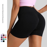 Shorts de sport pour femmes, taille haute, effet push-up, sans coutures, personnalisables OEM, 11 couleurs disponibles