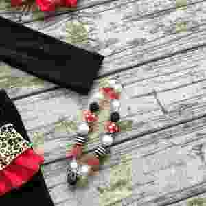 Vêtements d'automne et d'hiver pour enfants, tenues à manches longues pour bébés filles, tenues MINNIE, pantalons à volants léopard, vêtements avec accessoires - Product Image 5