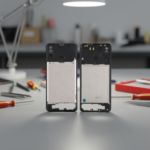 Telaio Centrale Nero di Ricambio per Galaxy A20s - Product Image 3