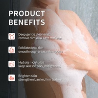 Sabun Mandi Herbal Niacinamide Salicylic Acid Organik 4-in-1, Scrub Pengelupas, Pencerah, dan Pemutih Kulit