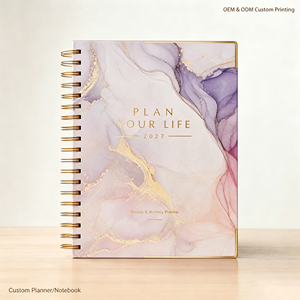 Agenda Personalizada con Tapa Dura, Planificador Semanal y Mensual 2026, A5, 160 Páginas con Separadores, Horario Diario, Lista de Tareas, Planificador de Presupuesto para Oficina - Product Image 1