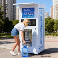 Máquina Expendedora de Agua Personalizable con Opciones de Pago y Capacidad para Uso en Exteriores, Servicio Automático