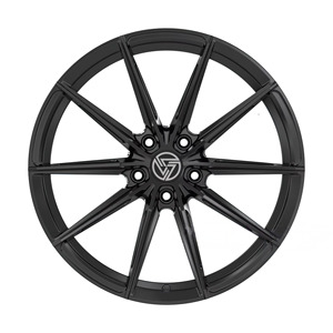 Jante forgée sur mesure finition noir brillant 1 pièce 5x120 5x112 5x114.3 17 18 19 20 21 22 23 pouces Jante concave profonde - Product Image 3