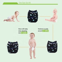 ALVABABY-Couche en tissu réutilisable pour bébé, design tendance, lavable, moderne, écologique