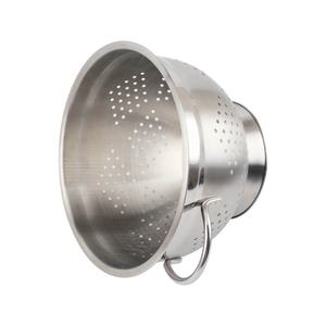 Colador de acero inoxidable con mango y pies de descanso Colador de pasta Colador de alimentos de metal - Product Image 2