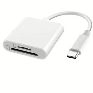 อะแดปเตอร์อ่านการ์ด USB-C OTG 2 in 1 รองรับการ์ด TF SD สำหรับโทรศัพท์และแท็บเล็ต ราคาโรงงาน - Product Image 1
