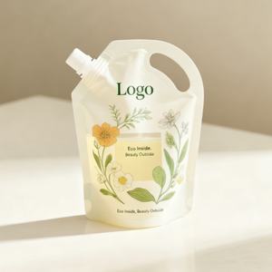 Bolsa de Embalaje de Jabón Cosmético Personalizada de 100 ml, Bolsa con Boquilla Impresa de Aluminio Recargable y Biodegradable para Jabón - Product Image 3