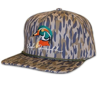 Personalizable 5-Panel Dad Duck Head Camuflaje Snapback Trucker Hat Lona con Logo Bordado Gorra de caza de moda 256