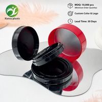 Boîte vide de 15g pour poudre BB Air Cushion, en plastique PP, conteneur compact pour fond de teint et poudre, avec applicateur, revêtement UV