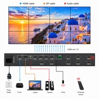Controlador de Video Wall HDMI 4K60 3x4 con Entrada HDMI DP, Procesador de Video Wall 3x3, Admite Múltiples Diseños de Pantalla, RS232 IR