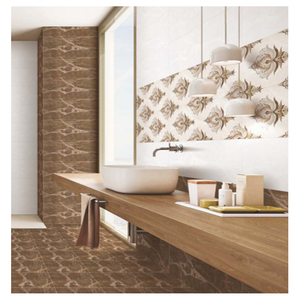 Hermoso diseño floral Buena calidad Azulejo de material cerámico barato de 250x750mm para piscina. - Product Image 1