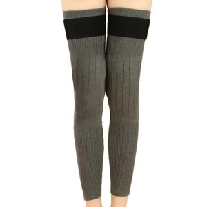 Women's Knee-Length <b>Leg</b> <b>Warmers</b> Thickened Fleece With Strap Compression For Winter Warmth And Joint Support - Product Image 2