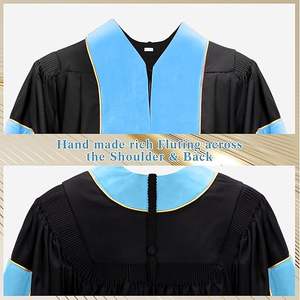 Vestido de doctorado Premium Túnica académica de alta calidad para ceremonias de graduación - Product Image 3