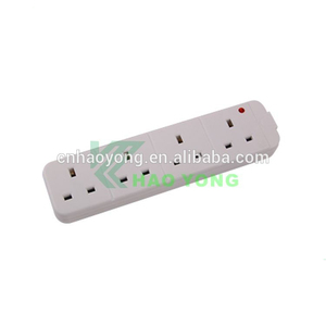 <span class=keywords><strong>Multiprise</strong></span> électrique britannique <span class=keywords><strong>4</strong></span> voies avec protection contre les surtensions, coque ignifuge, affichage LED et fonctions de sécurité - Product Image 6