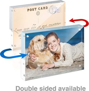 Cadres <span class=keywords><strong>photo</strong></span> miniatures en acrylique faits main sur mesure 2x3, double face, sur pied, pour photos de films, cartes et timbres - Product Image 3