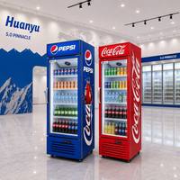 Refrigerador Vertical Comercial Digital para Supermercados, Acero Inoxidable 201, Sin Escarcha, Exhibidor de Bebidas, Congelador, Enfriador de Cerveza