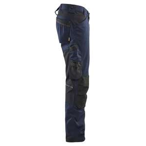 BLAKLADER - 175118328600C146 Pantalon Craftsman avec stretch Bleu marine foncé-PANTALON DE TRAVAIL EAN 7330509923085 - Product Image 4