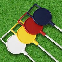 Accessoires d'entraînement de golf avec logo personnalisé : Kit de marques de putting, mini-drapeaux et coupes de trou pour green d'entraînement