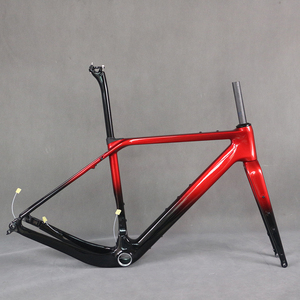 T1000 T47 Marco de fibra de carbono freno de disco grava <span class=keywords><strong>bicicleta</strong></span> 700X50C Max neumático YS2358YS728 GR048 Cable oculto completo pieza de <span class=keywords><strong>bicicleta</strong></span> de carretera - Product Image 1