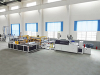 Machine à tuiles de toit en plastique, machine à fabriquer des tuiles de sol en PVC, ligne d'extrusion, tuiles de toit en PVC ASA laminées de 1050 mm, machines de production de tuiles de toit