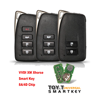 Clé de voiture à distance VVDI XM Xhorse 8A/4D puce pour LEXUS ES350 IS/ES/GS/NX/RX/GX GS300 GS350 IS250 ES250 NX200 clé de voiture intelligente
