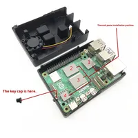 Casing pendingin pasif aluminium tugas berat kualitas tinggi untuk kotak casing komputer Raspberry Pi 5