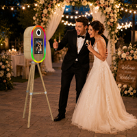 Équipement de mariage : Station de selfie portable, machine de photomaton instantané, coque de photomaton pour iPad, appareil photo reflex numérique
