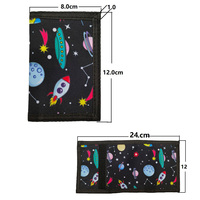 Dompet Perjalanan Remaja Custom, Kantong Kain Anti Sobek, Tas Uang Ber-resleting, Motif Sepak Bola, Tempat Kartu Mini, MOQ Rendah