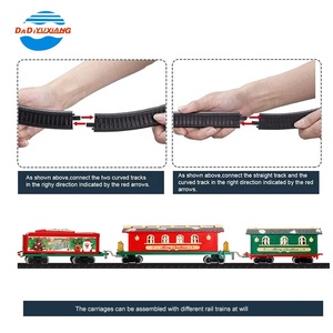 Christmas Gifts Electric <strong>Train</strong> <strong>Track</strong> Toy <strong>Set</strong> With <strong>Track</strong> With Light for Kids - Product Image 4