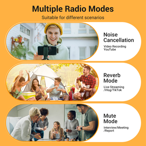 J33 2.4G Không Dây Stereo Lavalier <span class=keywords><strong>Microphone</strong></span> Với Sạc Trường Hợp Đối Với Cuộc Phỏng Vấn Trực Tiếp Ngoài Trời Mini Tiếng Ồn Hủy Bỏ Ve Áo Mic - Product Image 6