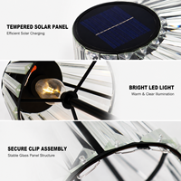 Lampe de table solaire à piles, flexible, simple, rechargeable, lumière de nuit pour mariage, fête, extérieur, patio, décoration de jardin