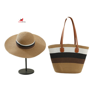 3 Days Fashion Beach <b>Bag</b> Hat Set New Trend <b>Straw</b> Bucket Shoulder Tote <b>Bag</b> Zipper Women Travel Beach <b>Bags</b> RTS Bulk Mixed Order - Product Image 1